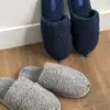 Капці домашні дитячі HS хутрянi TEDDY blue (без вух)