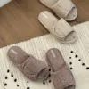 Капці домашні жіночі HS-VL махрові ANNA beige