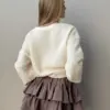 Спідниця рюш поплін коричнева