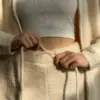 Soft в'язані шорти молочні
