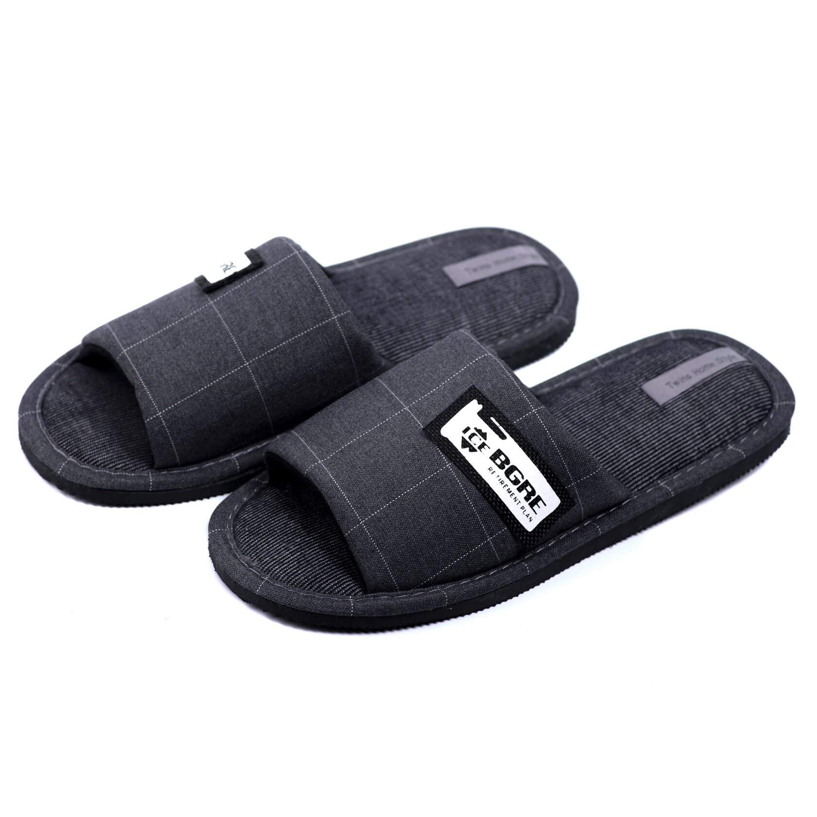 Капці домашні чоловічі HS-VL сіра клітина