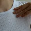 Рібана футболка біла