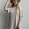 Miso футболка варена бежева