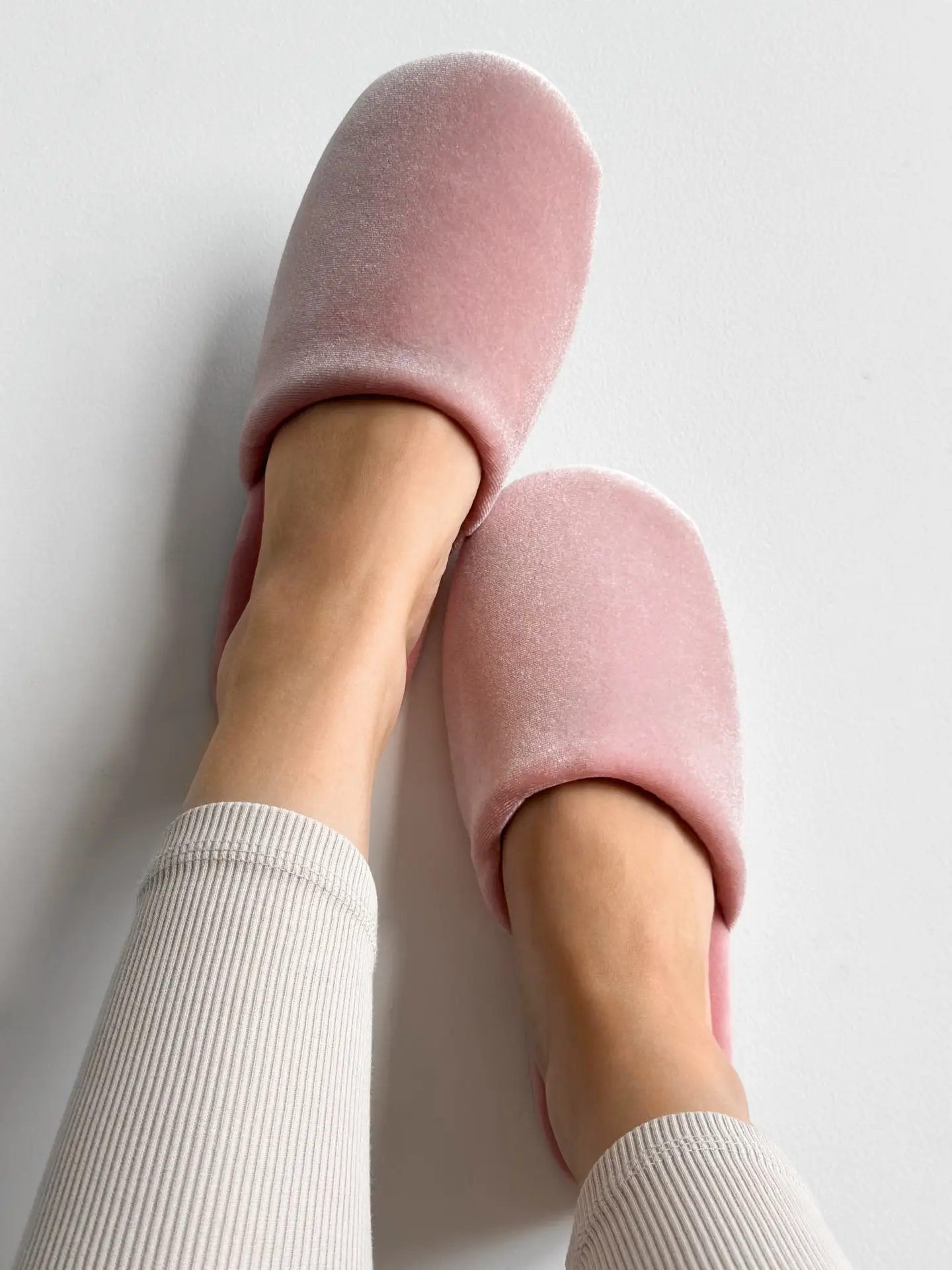 Капці домашні жіночі велюрові ЕВ-2018Ц5 (персиковий) з дефектами