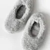 Капці домашні чешки жіночі хмаринки (мʼякі) gray