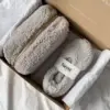 Капці домашні чешки жіночі хмаринки (мʼякі) gray