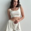 Рібана шорти з гульфіком блакитна квітка