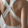 Сарафан на бретелях бавовна варена " горох чорний на білому"