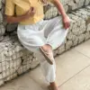Штани Моно Шаровари муслін білий 2-х сл.