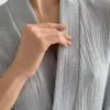 Халат Кімоно короткий муслін сірий 2-х сл.