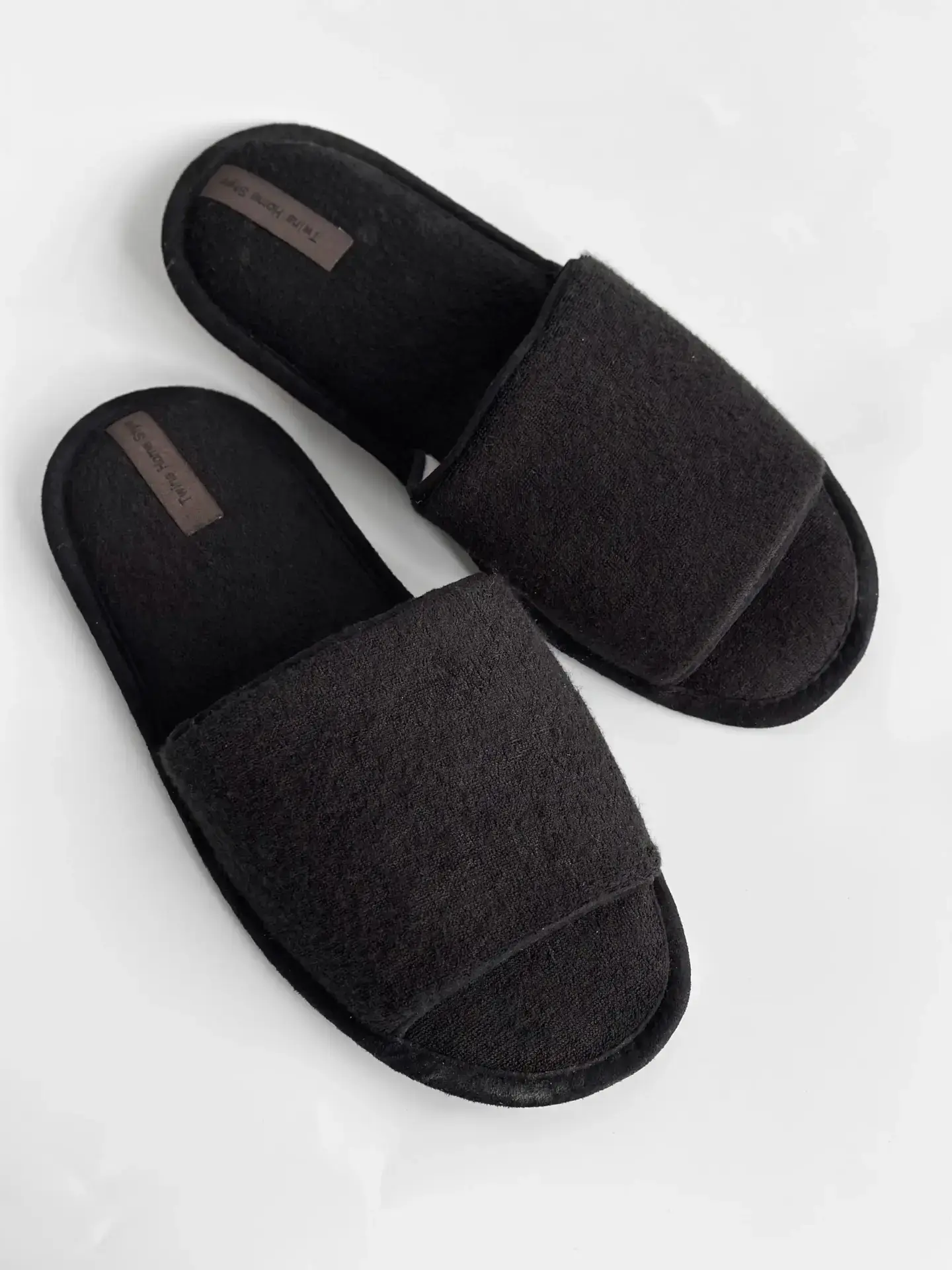 Капці домашні чоловічі HS-VL флісові PVC black