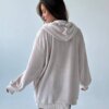 TEDDY Кофта на блискавці двосторонній фліс бежевий onesize