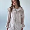 TEDDY Кофта на блискавці двосторонній фліс бежевий onesize
