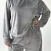 Костюм велюр (плюш) штани +кофта сірий