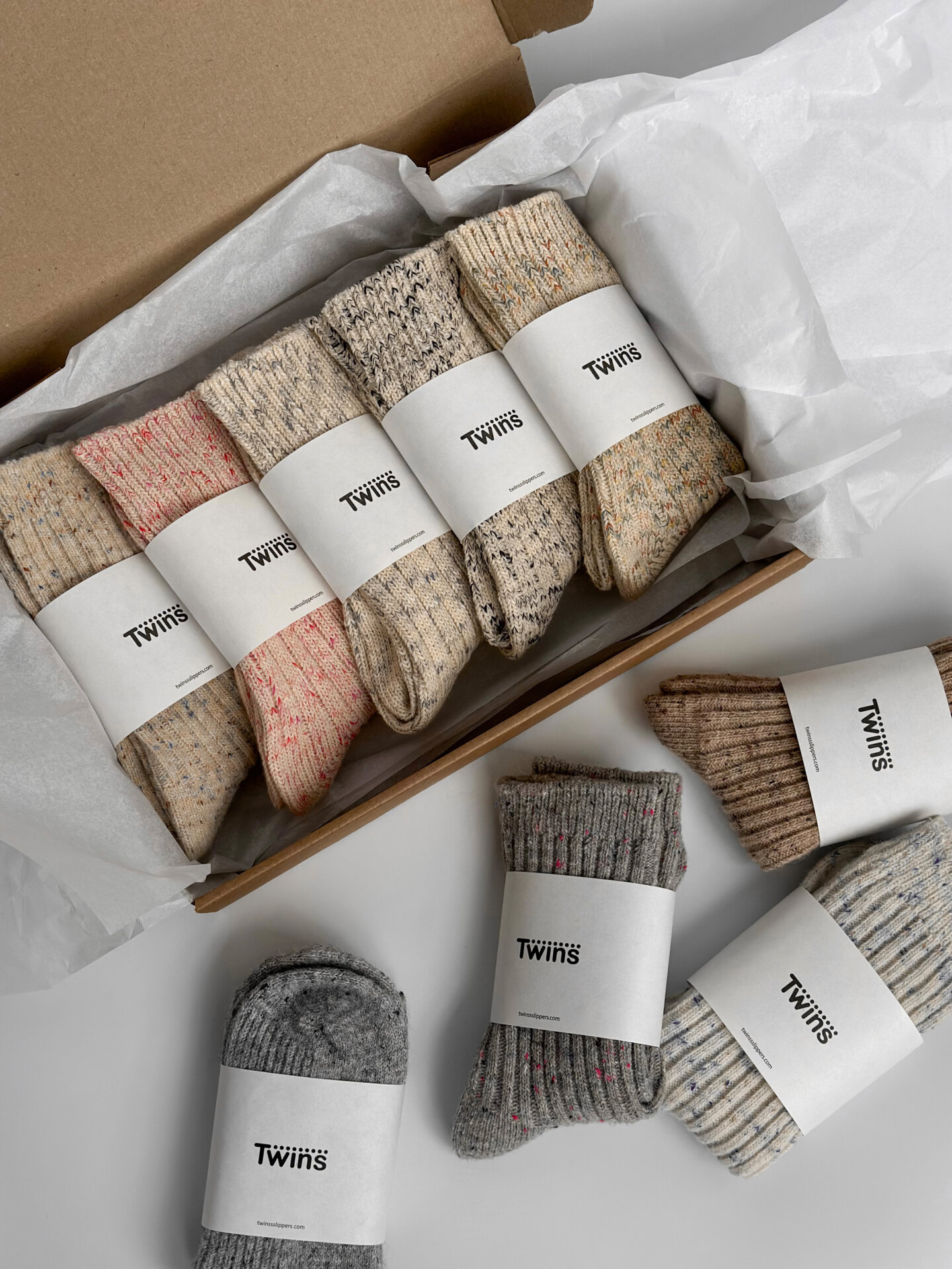 Шкарпетки меланж небілені зелені