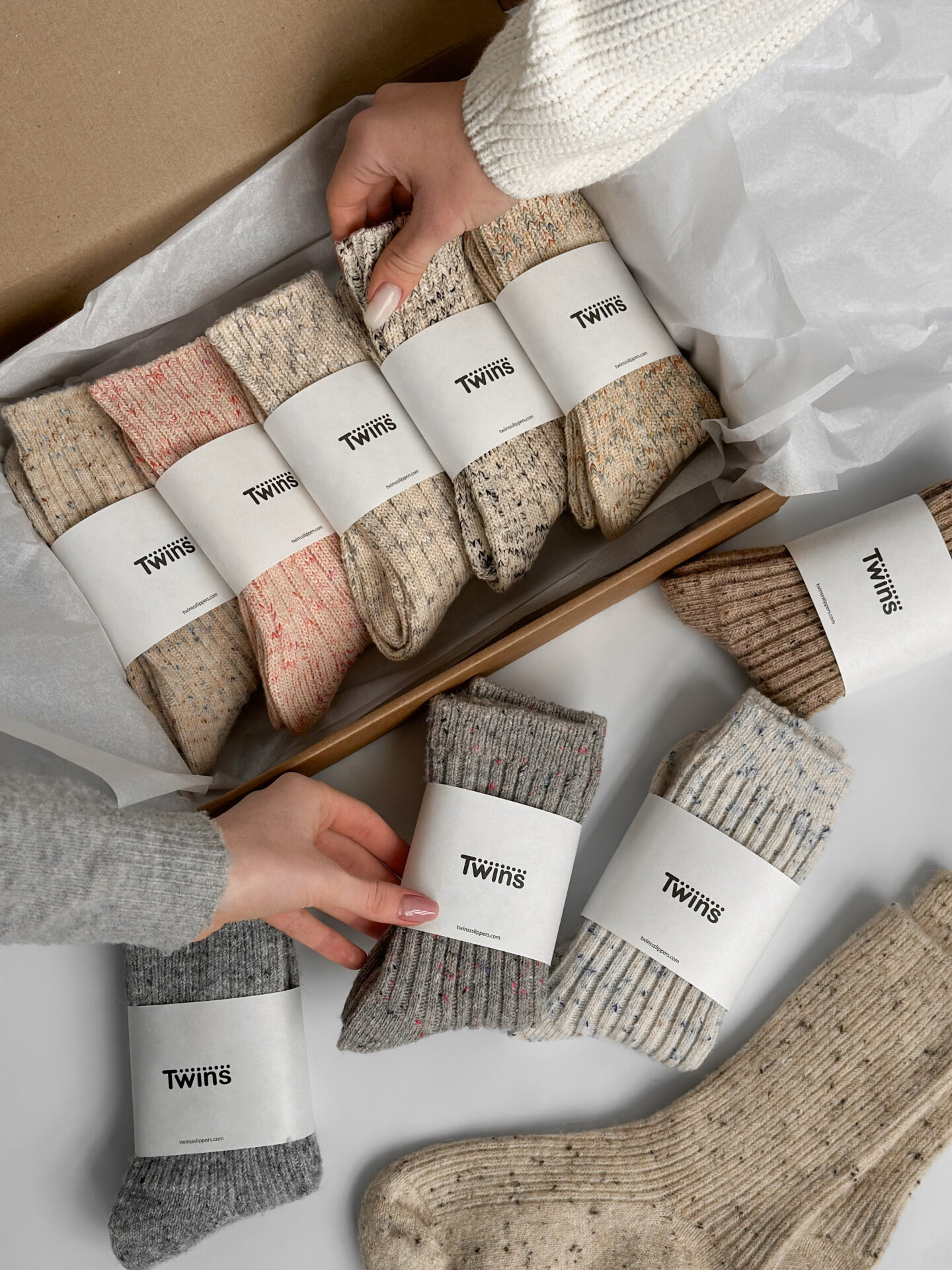 Шкарпетки меланж небілені чорні