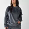 Костюм велюр (плюш) штани +кофта графіт