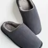 Капці домашні напівчешки чоловічі VELVET графіт
