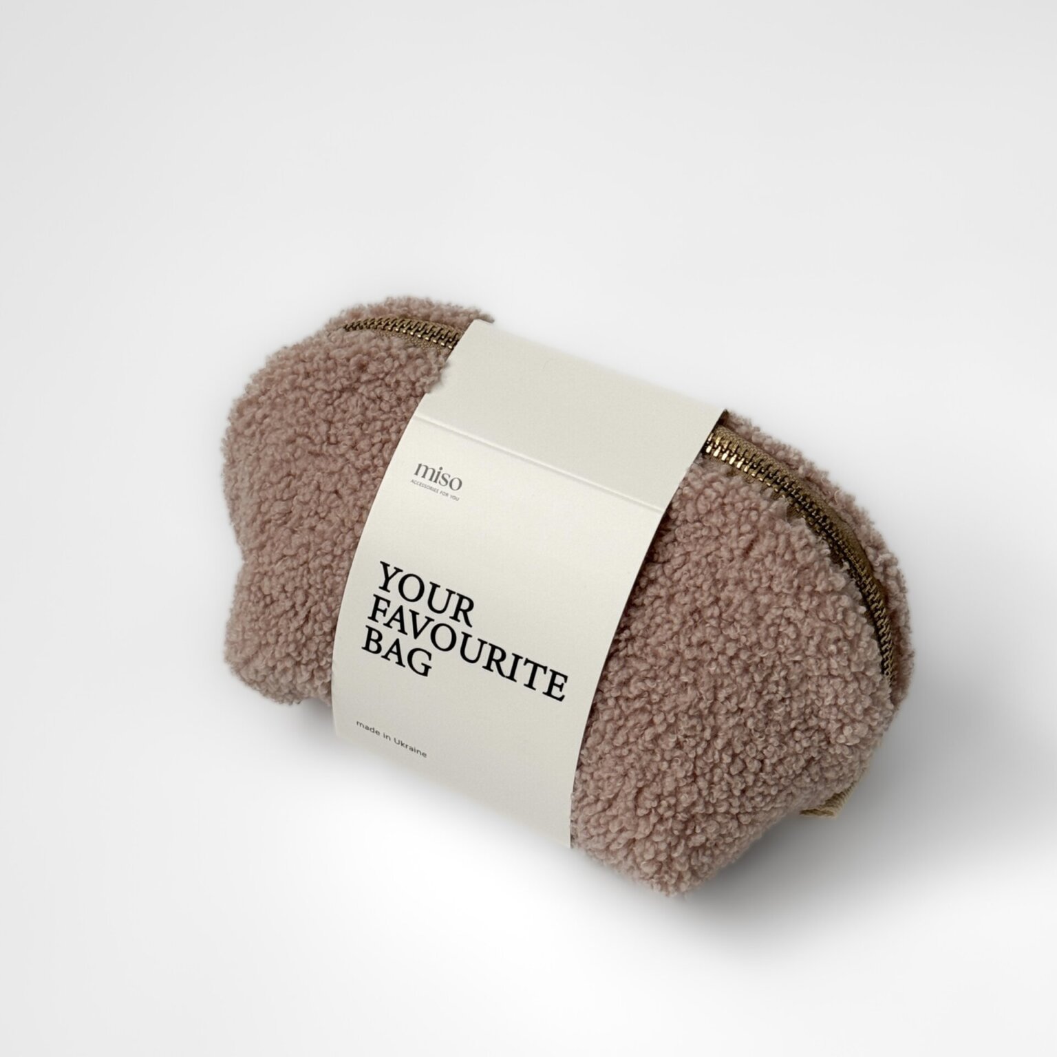 Косметичка TEDDY кольору пудра мала