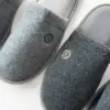 Капці домашні войлочні чоловiчі HS-OZ LAMA з вишивкою графіт (UA)