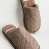 Капці домашні чоловiчі HS-LUX стьогані коричневі