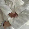 Халат трикотаж стьобаний білий