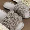 Капці домашні жіночі хутрянi сірі LARI (=)
