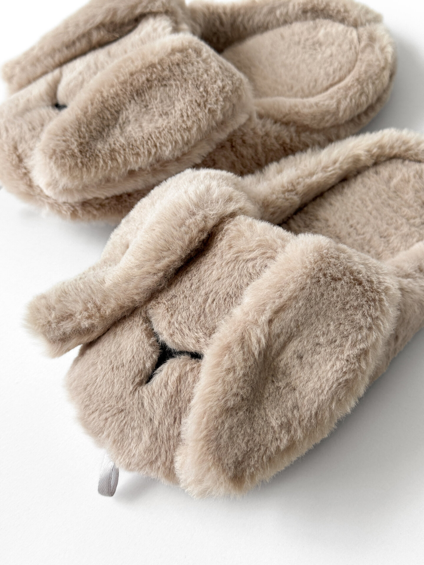 Капці домашні жіночі HS-LUX напiвчешки ANIMALS rabbit latte