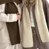 Шарф в'язаний бежевий меланж