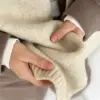 Шарф в'язаний бежевий меланж