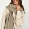 Шарф в'язаний мокко меланж