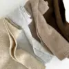 Шарф в'язаний сірий меланж