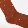Гольфи котон горох білий на теракотовому