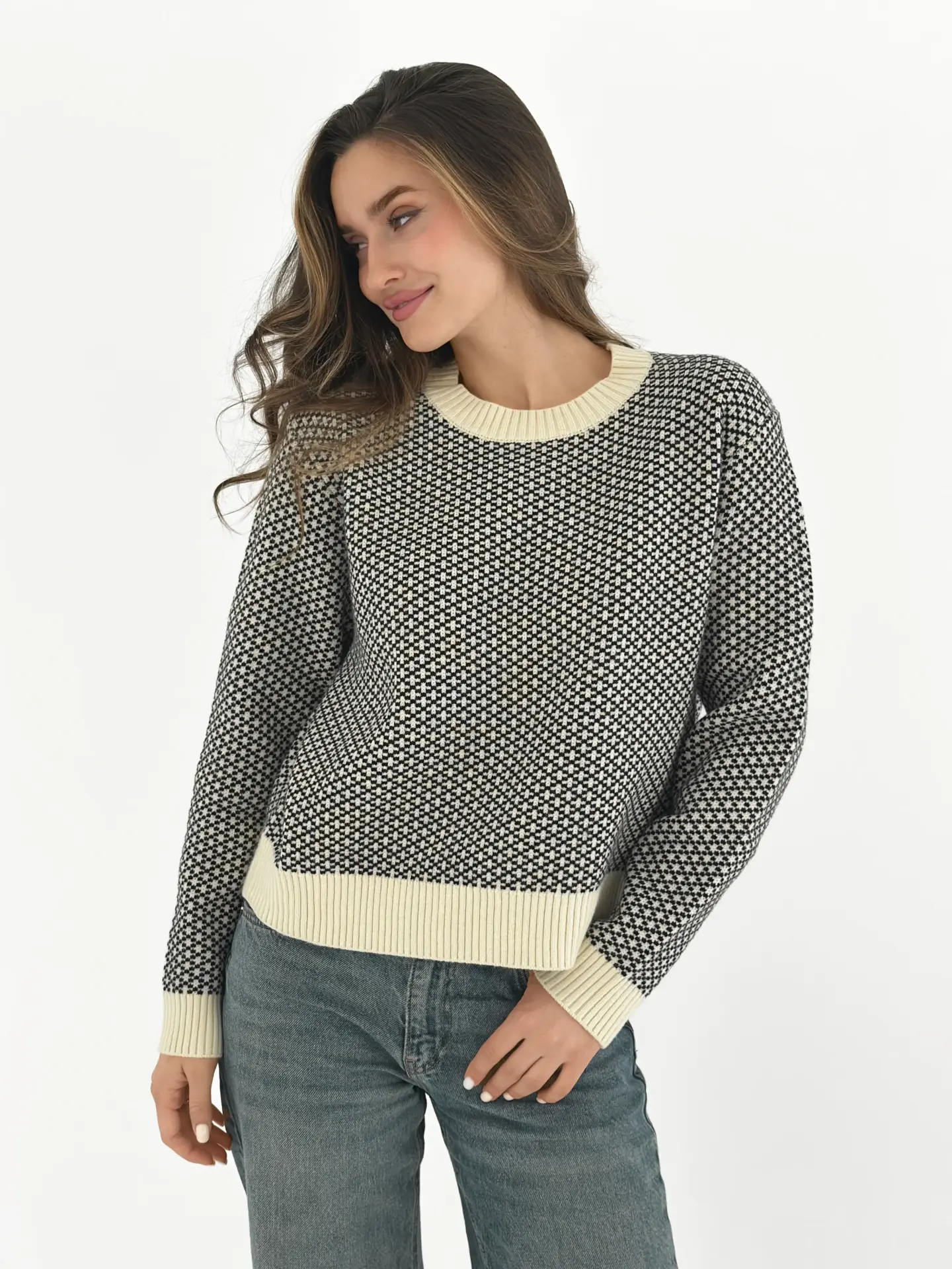 Светр вовняний з візерунком