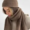 Шарф жіночий мокко Альпака