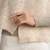Шарф жіночий світло бежевий Альпака