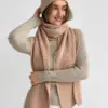 Шарф жіночий персиковий Альпака