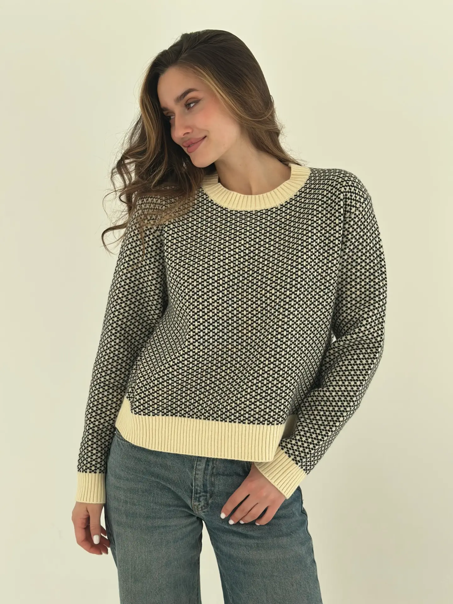 Светр вовняний з візерунком