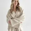 SOFT махра Кофта на гудзиках молочна