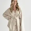 SOFT махра Кофта на гудзиках молочна