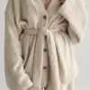 SOFT махра Кофта на гудзиках молочна