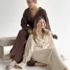 SOFT махра Кофта на гудзиках молочна