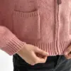Кардиган на блискавці рожевий
