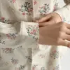 Фланель піжамний комплект молочний "гілочка"