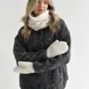 Рукавиці Teddy білий колір