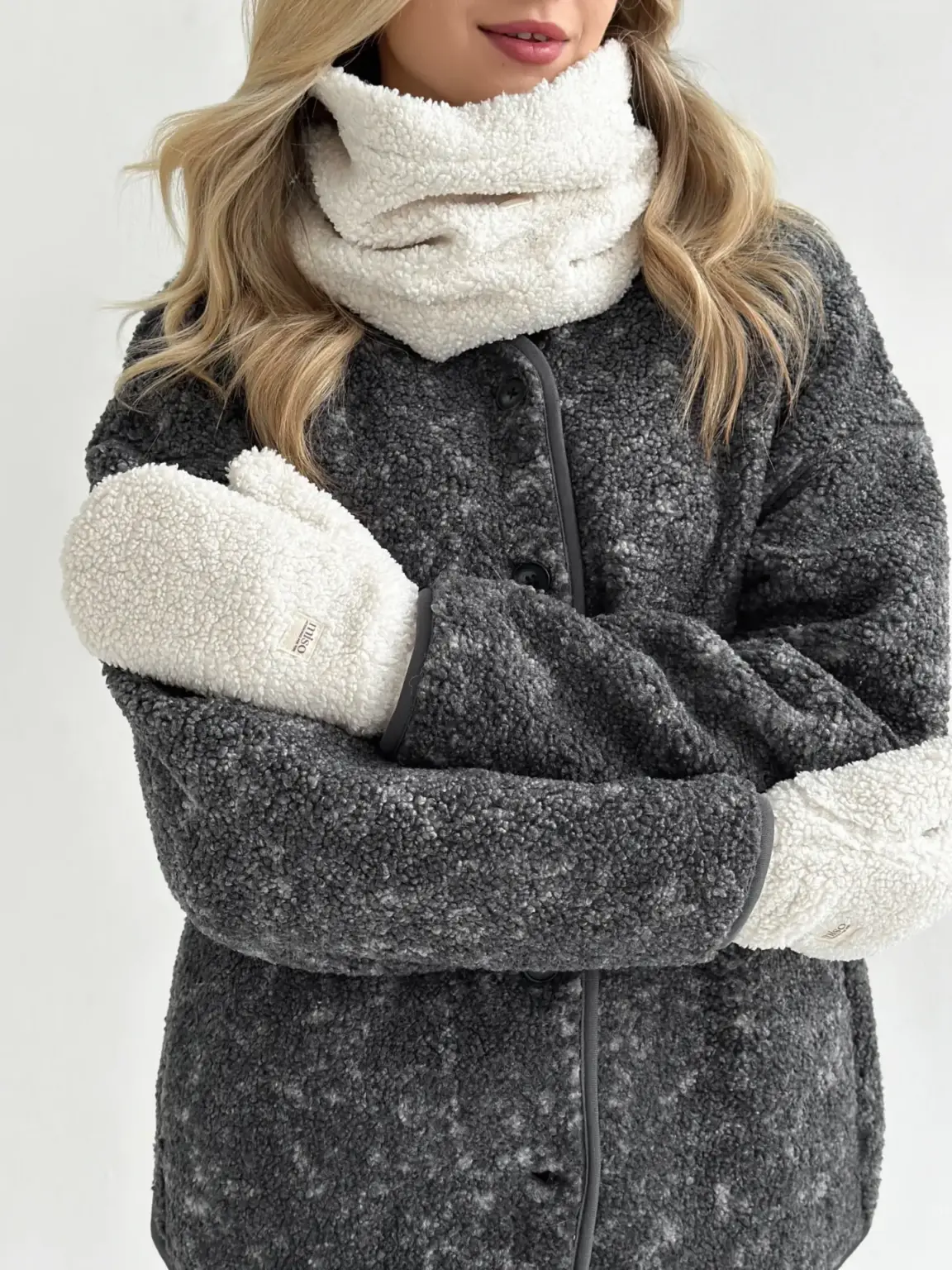 Хомут Teddy білий колір