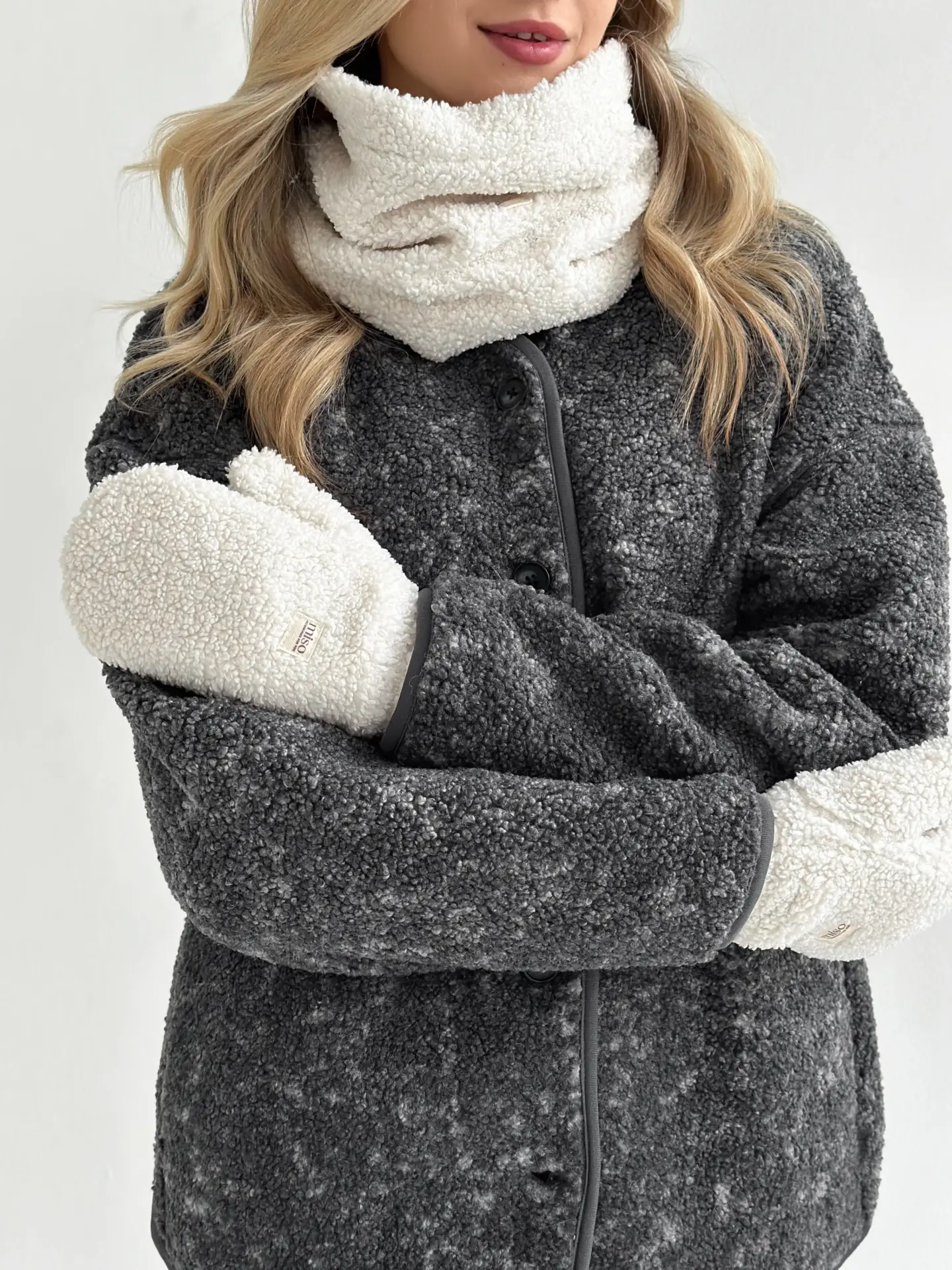 Хомут Teddy білий колір