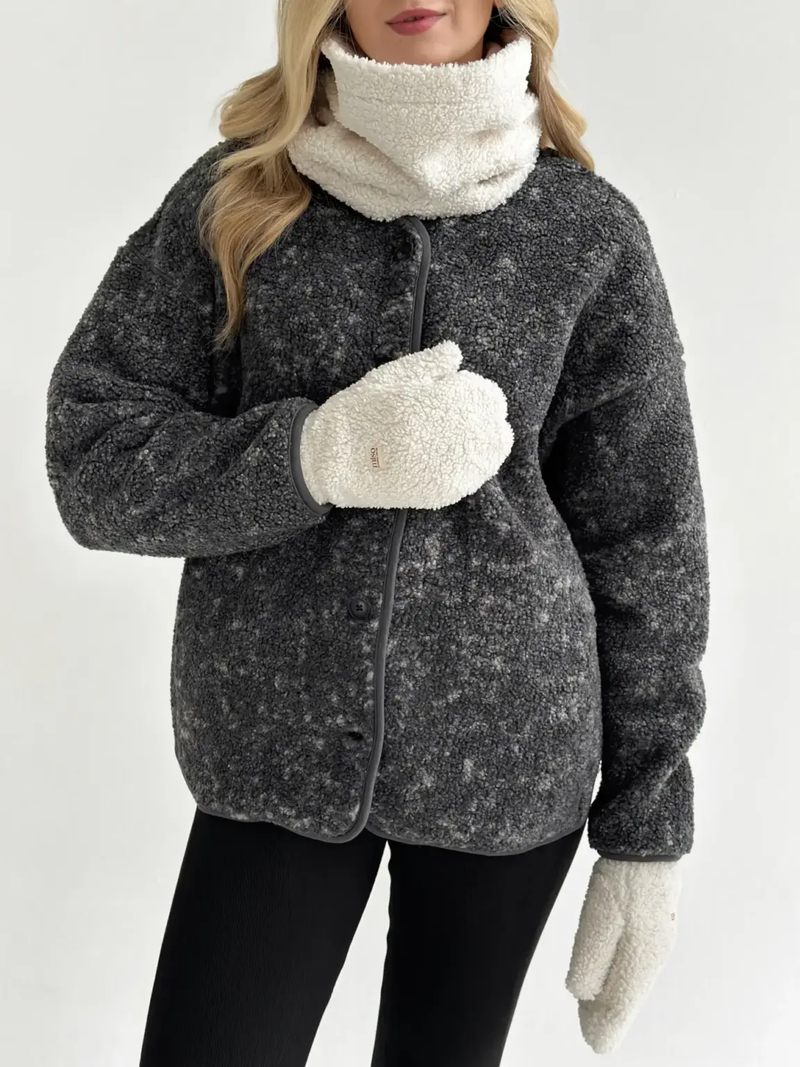 Хомут Teddy білий колір