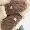 Рукавиці Teddy коричневий колір