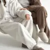 Костюм Тедді бомбер + штани білий (onesize)